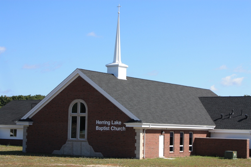 Front View of Herring Lake Baptist Church